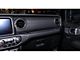 Mopar Passenger Side Dashboard Panel Trim; Black Leather with Caramel Stitching (18-24 Jeep Wrangler JL)