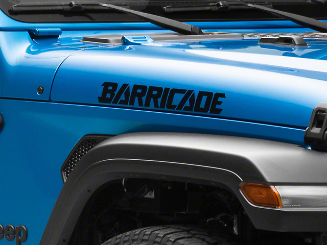SEC10 Barricade Standard Decal; Black (Universal; Some Adaptation May Be Required)