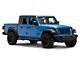 Jeep Licensed by RedRock 3-Inch Round Side Step Bars with Jeep Logo; Textured Black (20-24 Jeep Gladiator JT)