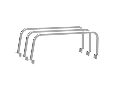 Heavy Metal Off-Road 19-Inch Triple Bed Bars; Bare Steel (20-24 Jeep Gladiator JT)