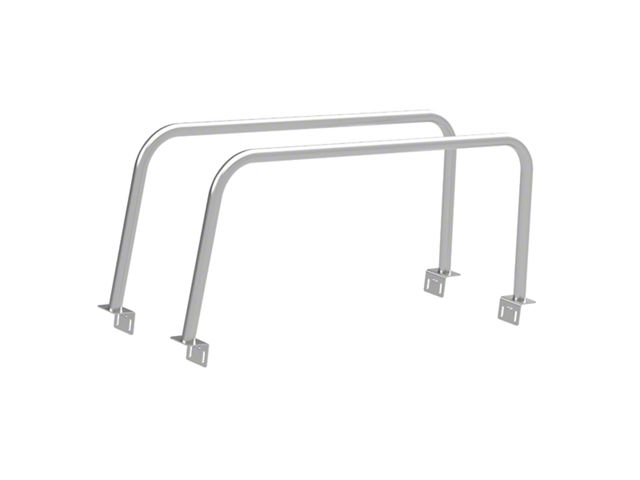 Heavy Metal Off-Road 24-Inch Double Bed Bars; Bare Steel (20-24 Jeep Gladiator JT)