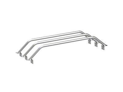 Heavy Metal Off-Road 9-Inch Triple Bed Bars; Bare Steel (20-24 Jeep Gladiator JT)