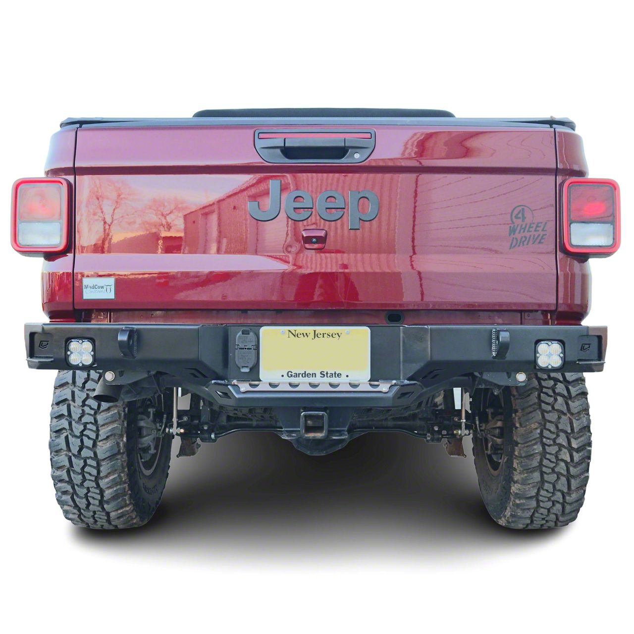 Chassis Unlimited Jeep Gladiator Octane Series Rear Bumper; Not Pre-Drilled  for Backup Sensors; Black Textured CUB910581 (20-23 Jeep Gladiator JT)  Free Shipping