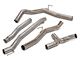 RedRock Dual Exhaust System with Polished Tips; Rear Exit (20-24 3.6L Jeep Gladiator JT)