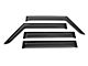 RedRock Tape-On Window Deflectors; Front and Rear; Smoked (20-24 Jeep Gladiator JT)