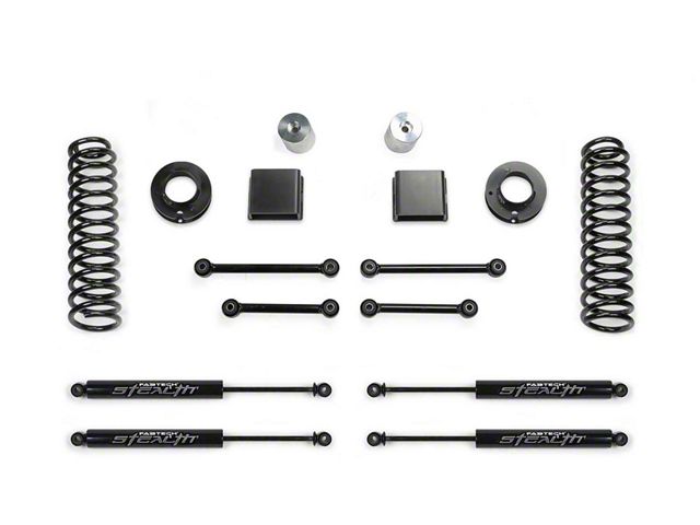 Fabtech 3-Inch Sport Suspension Lift Kit with Stealth Shocks (20-24 3.0L EcoDiesel Jeep Gladiator JT)