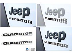 GLADIATOR Fender Overlay Decals; Dark Charcoal Metallic (20-23 Jeep Gladiator JT)