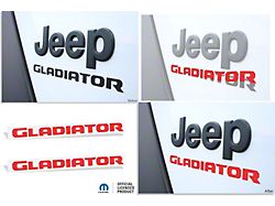 GLADIATOR Fender Overlay Decals; Red (20-23 Jeep Gladiator JT)