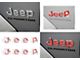 JEEP Fender Emblem Overlay Decals; Flat Black (20-24 Jeep Gladiator JT)