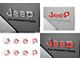 JEEP Fender Emblem Overlay Decals; Reflective Black (20-24 Jeep Gladiator JT)