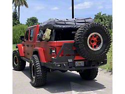Expedition One Trail Series Rear Bumper with Dual Swing Out Tire Carrier; Bare Metal (20-23 Jeep Gladiator JT)