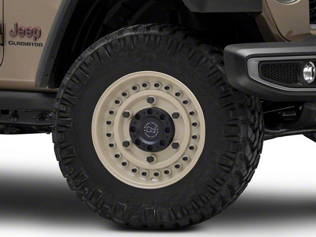 Black Rhino Armory Desert Sand Wheel; 17x8 (20-24 Jeep Gladiator JT)