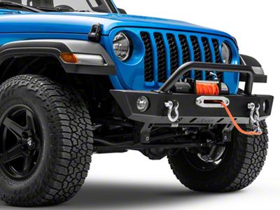 Jeep Licensed by RedRock Trekker Front Bumper with Jeep Logo (20-24 Jeep Gladiator JT)