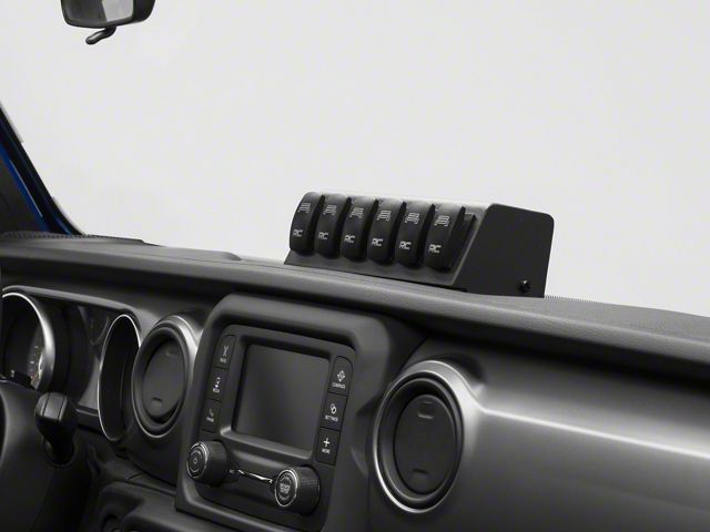 Rough Country MLC-6 Multiple Light Controller Upper Dash Mount Kit (20-24 Jeep Gladiator JT)
