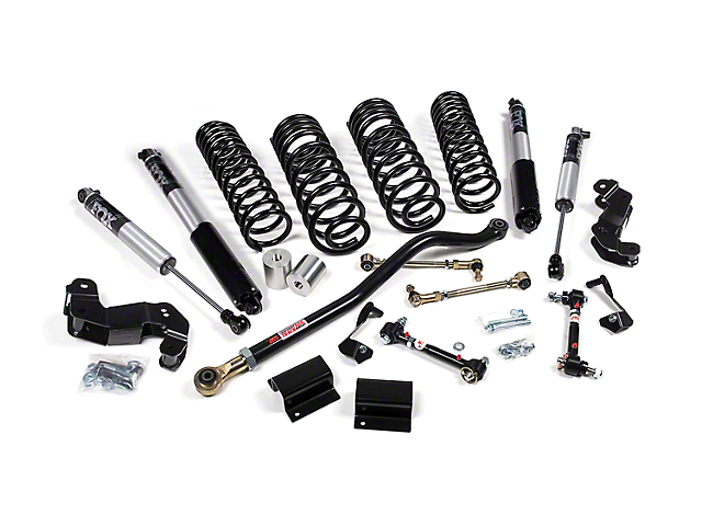 JKS Manufacturing 3 to 3.50-Inch J-Kontrol Standard Coil Suspension Lift Kit with FOX 2.5 Performance Series Shocks (20-23 3.6L Jeep Gladiator JT, Excluding Mojave)