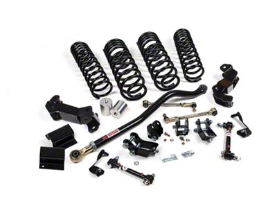 JKS Manufacturing 3 to 3.50-Inch J-Kontrol Standard Coil Suspension Lift Kit with Shock Extension Brackets (20-24 3.6L Jeep Gladiator JT, Excluding Mojave)