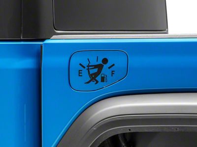 SEC10 Gas Guy Decal; Black (Universal; Some Adaptation May Be Required)