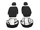 Jeep Licensed by TruShield Neoprene Front and Rear Seat Covers; Black (20-24 Jeep Gladiator JT w/ Rear Cup Holder)