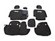 Jeep Licensed by TruShield Neoprene Front and Rear Seat Covers; Black (20-24 Jeep Gladiator JT w/ Rear Cup Holder)