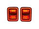 American Modified LED Tail Lights; Black Housing; Smoked Lens (20-24 Jeep Gladiator JT w/ Factory Halogen Tail Lights)