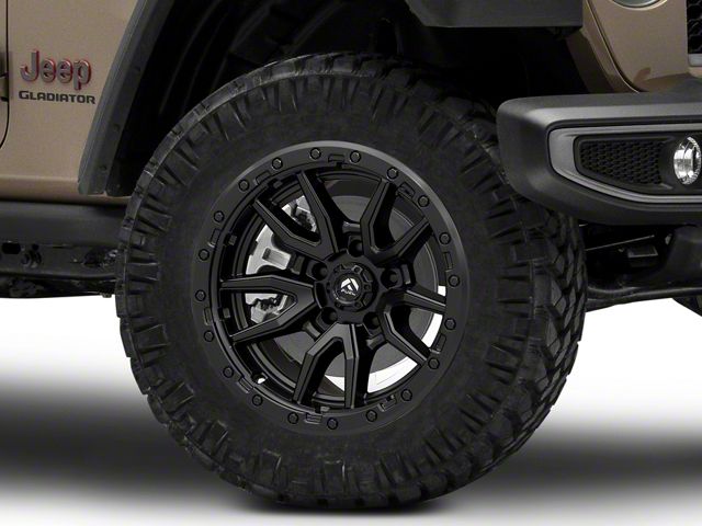 Fuel Wheels Rebel Matte Black Wheel; 20x10 (20-24 Jeep Gladiator JT)