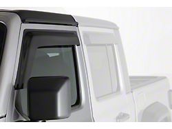 Ventguard Window Deflectors; Front; Smoked (20-24 Jeep Gladiator JT)