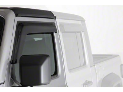 Ventguard Window Deflectors; Front; Smoked (20-23 Jeep Gladiator JT)
