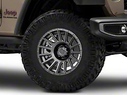 Rovos Wheels Bara Charcoal Wheel; 17x9 (20-24 Jeep Gladiator JT)