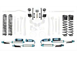 EVO Manufacturing 2.50-Inch Enforcer Stage 1 Suspension Lift Kit with King 2.5 Blue Shocks without Front and Rear Track Bar (20-23 3.6L Jeep Gladiator JT)