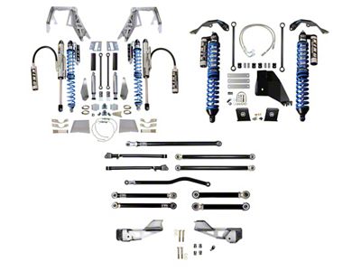 EVO Manufacturing 2.50-Inch Front Double Throw Down Long Arm Suspension Kit with King 2.5 Coil-Overs (20-23 3.6L Jeep Gladiator JT)