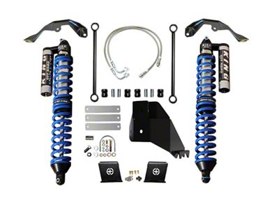EVO Manufacturing Rear Bolt-On Coil-Over Kit with King Shocks with Compression Adjusters; Black (20-23 Jeep Gladiator JT)