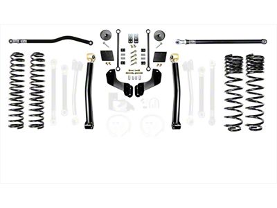 EVO Manufacturing 2.50-Inch Enforcer Stage 2 Overland Suspension Lift Kit with Front and Rear Track Bars (20-24 3.6L Jeep Gladiator JT)