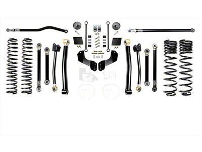 EVO Manufacturing 2.50-Inch Enforcer Stage 4 Overland Suspension Lift Kit with Front and Rear Track Bars (20-24 3.6L Jeep Gladiator JT)