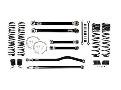 EVO Manufacturing 2.50-Inch Heavy Duty Enforcer Stage 3 Suspension Lift Kit with Front and Rear Track Bars (20-24 3.6L Jeep Gladiator JT)