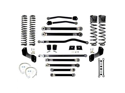 EVO Manufacturing 4.50-Inch Enforcer Stage 4 Overland Suspension Lift Kit with Front and Rear Track Bars (20-24 3.6L Jeep Gladiator JT)