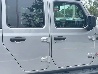 Door Handle Protector Inserts; Domed Carbon Fiber (20-24 Jeep Gladiator JT)