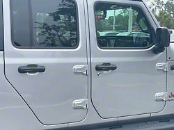 Door Handle Protector Inserts; Raw Carbon Fiber (20-23 Jeep Gladiator JT)