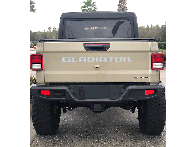 Gladiator Tailgate Letters; Gloss White (20-23 Jeep Gladiator JT)