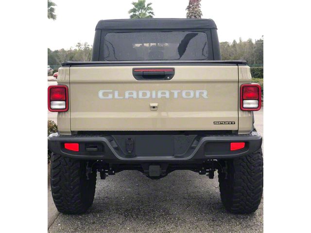 Gladiator Tailgate Letters; Gloss White (20-24 Jeep Gladiator JT)