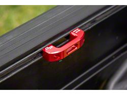 Charvonia Design Rail Tie-Down Anchors; Red (05-23 Tacoma)