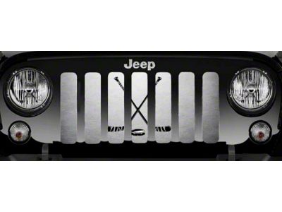 Grille Insert; Hockey Sticks and Puck (20-24 Jeep Gladiator JT)