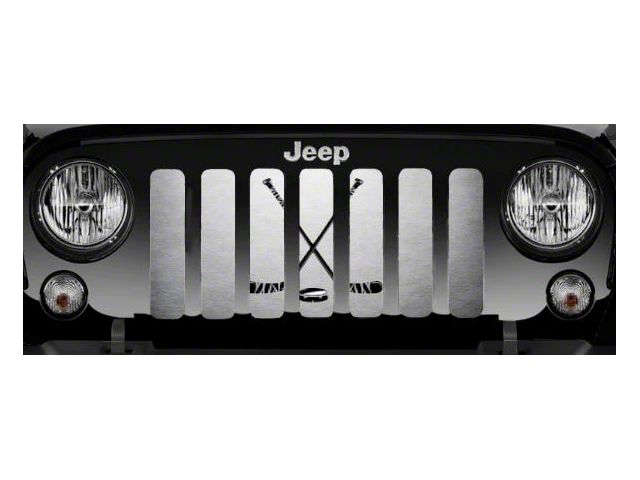 Grille Insert; Hockey Sticks and Puck (20-24 Jeep Gladiator JT)