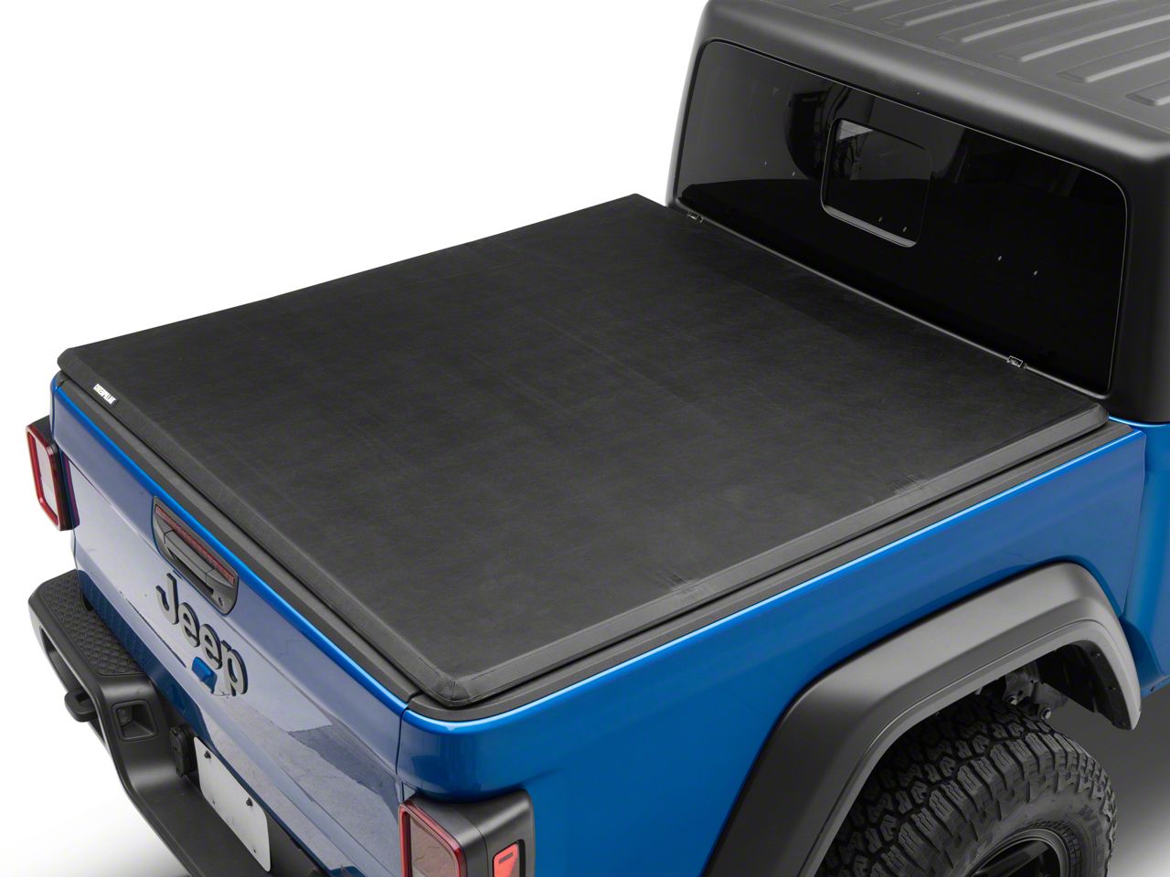 CAT Jeep Gladiator Soft Vinyl Tri-Fold Tonneau Cover with Rigid Hex ...