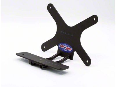 Sto N Sho Detachable Front License Plate Bracket for Plastic Bumpers (20-24 Jeep Gladiator JT Mojave, Overland, Rubicon)