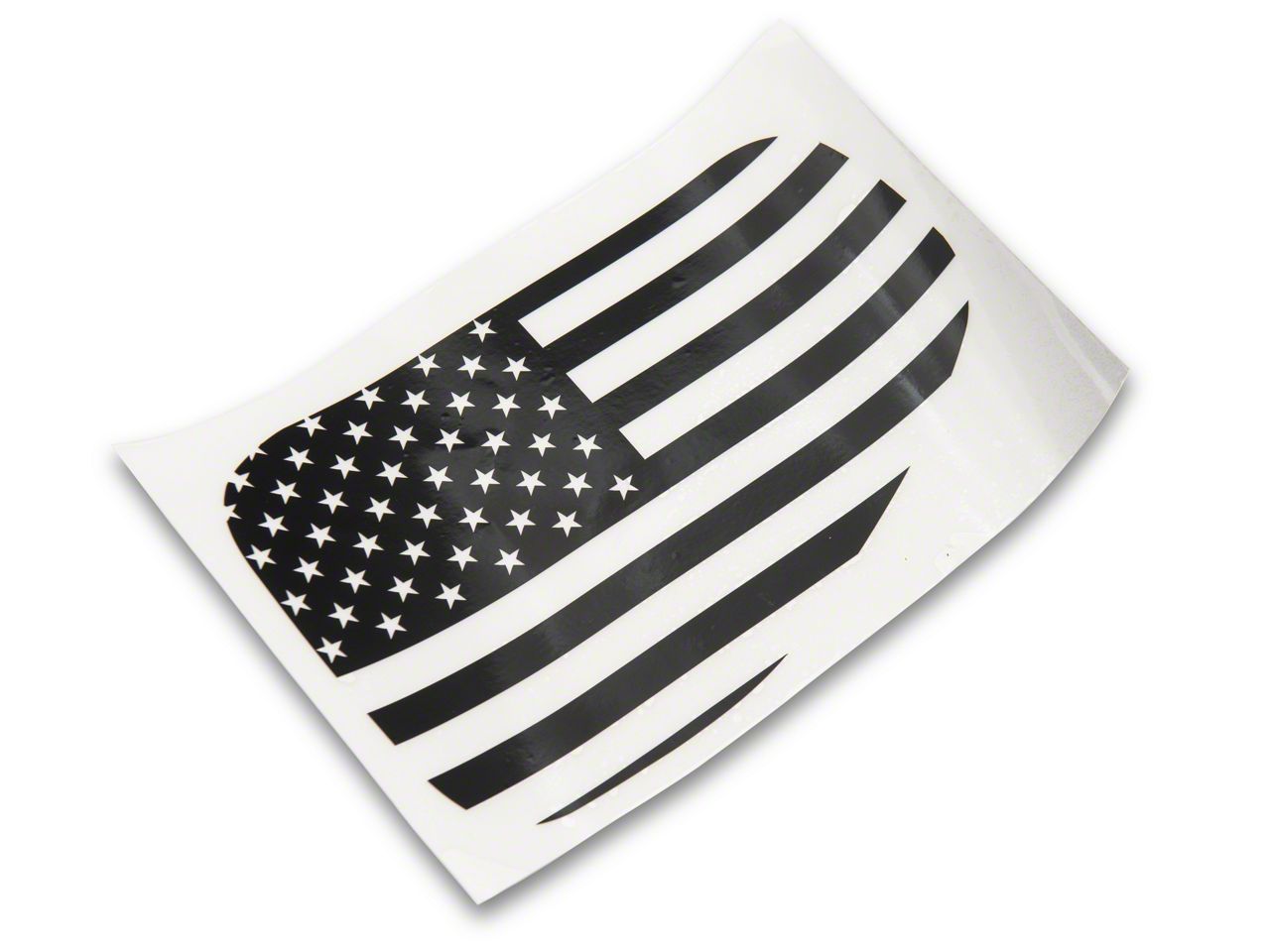 SEC10 Jeep Gladiator Gas Cap Flag Decal; Gloss Black JG21644 (2024