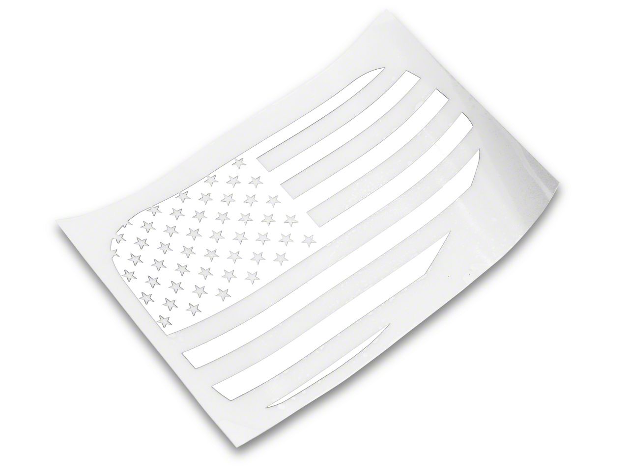 SpeedForm Gas Cap Flag Decal; White Black (20-23 Jeep Gladiator JT)