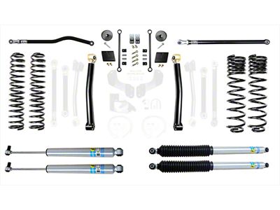 EVO Manufacturing 2.50-Inch Enforcer Stage 2 Suspension Lift Kit with Bilstein Shocks, Front and Rear Track Bars (21-24 3.0L EcoDiesel Jeep Gladiator JT)