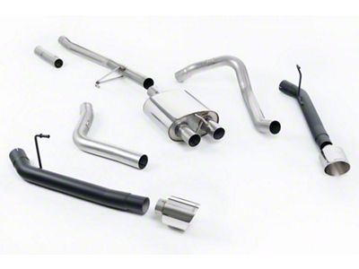 Milltek Dual Exhaust System with Polished Tips; Rear Exit (20-24 3.6L Jeep Gladiator JT)