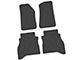 FLEXTREAD Factory Floorpan Fit Tire Tread/Scorched Earth Scene Front and Rear Floor Mats with Willy's Insert; Black (20-24 Jeep Gladiator JT)