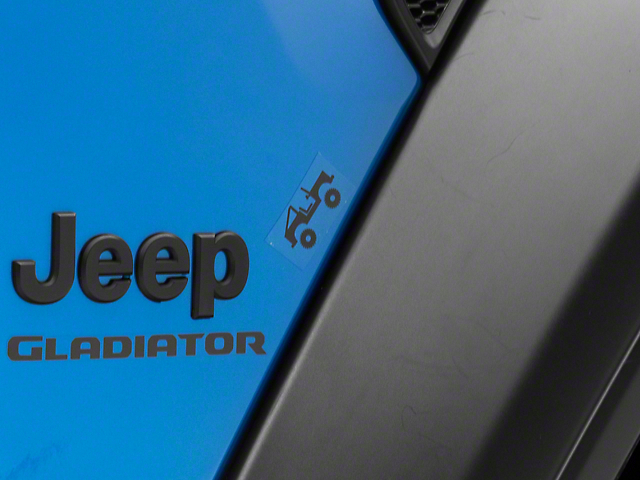 SpeedForm Rollover Decal; Gloss Black (Universal; Some Adaptation May Be Required)